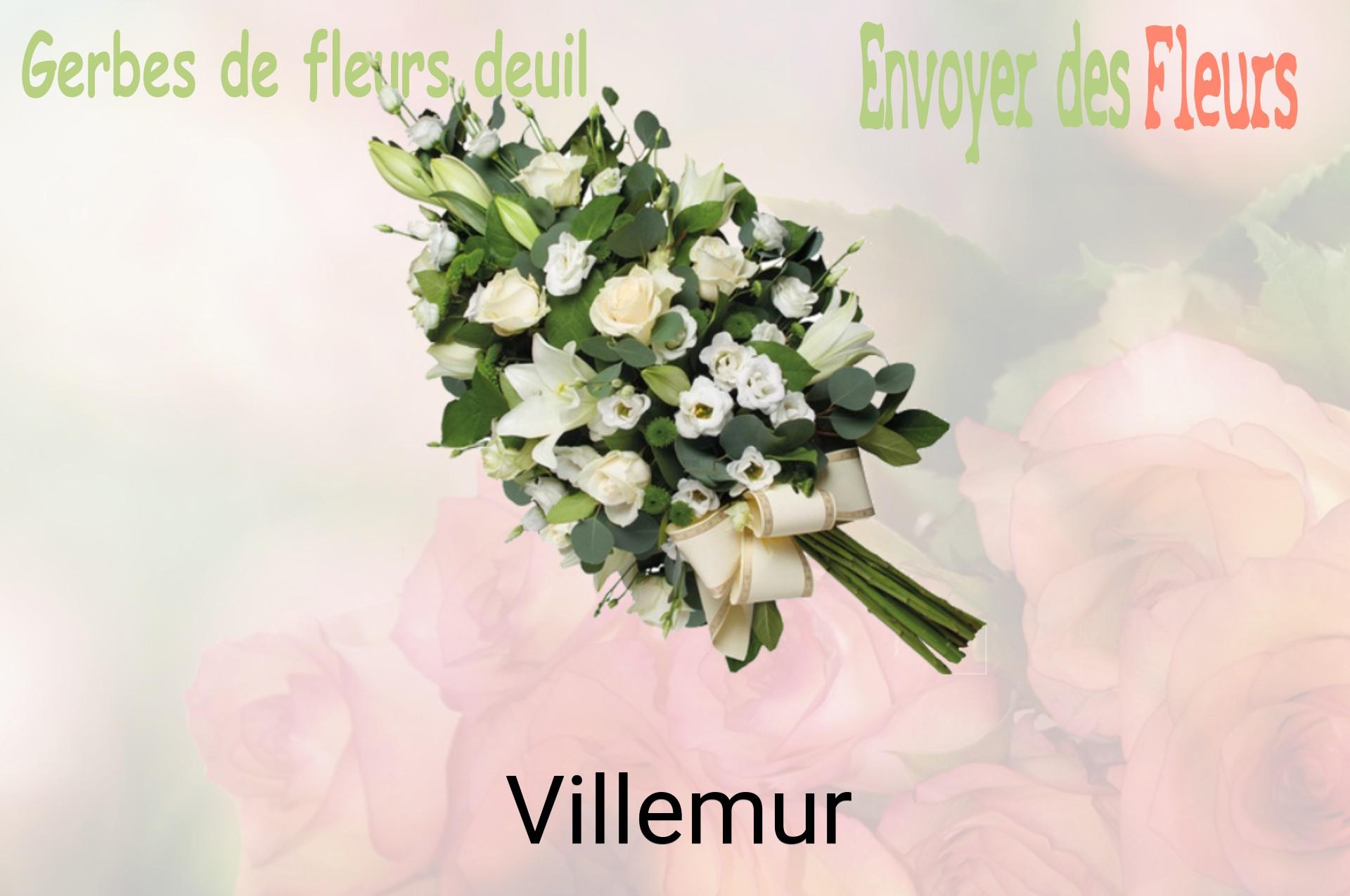 Gerbe de fleurs de deuil livrée à Villemur